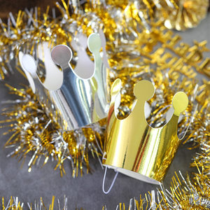 劣狐狐生日帽子皇冠蛋糕装饰摆件王子公主儿童派对装扮帽卡纸帽子