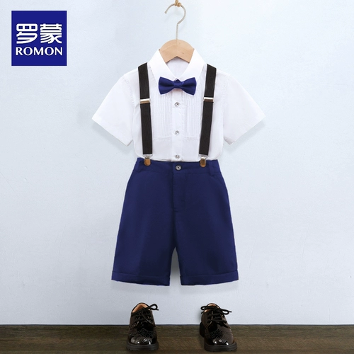 Детский костюм мальчика цветочника, классический костюм, летний наряд для музыкальных выступлений, благородный крой