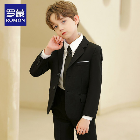 Luo Meng boys' suit children's dress piano performance clothing