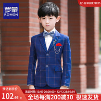 Romon Children Suits Flower Boy Gown Suit Little Boy Piano Performance Boy Host Handsome Englishlen Western-style clothes