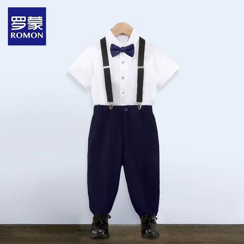 Детский костюм мальчика цветочника, классический костюм, летний наряд для музыкальных выступлений, благородный крой