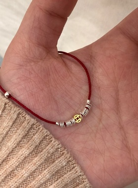 「碎银盘缠」S999纯银手链手作