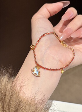 「红绳琉璃小马」S999纯银手链