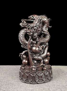 黑檀动物12生肖木雕摆件十二生肖全套鼠牛虎兔龙蛇马羊候鸡狗猪