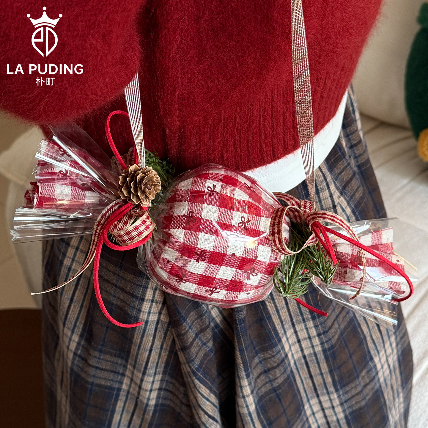 【圣诞节新品】LA朴町 蝴蝶结布料糖果手拎包花店复古手作DIY资材,淘宝优惠券,粉丝福利购,淘宝优惠卷