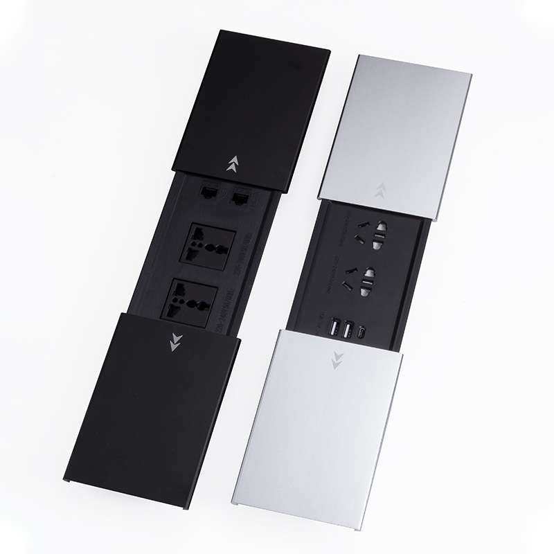 嵌入式多媒体多功能穿线盒USB无线充电会议室孔盖板电脑办公桌线,淘宝优惠券,粉丝福利购,淘宝优惠卷