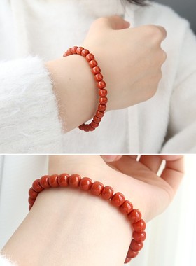 2026南红手串女男东海水晶翡翠玉石直切老型散珠子文玩项链坠玛瑙