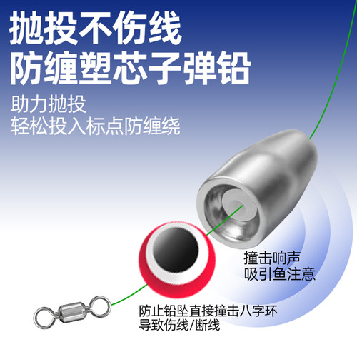 路亚逗钓鲫鱼线组套装卡罗钓组拖钓反底红虫软珠假饵全套线组配件 - 图3