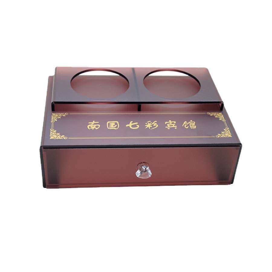 酒店牙具盒亚克力用品卫生间一次性洗漱用品抽屉式客房桌面收纳盒,淘宝优惠券,粉丝福利购,淘宝优惠卷
