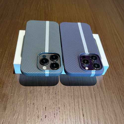 碳纤维凯夫拉纹适用iPhone15ProMax苹果14手机壳15pro新款11超薄12磨砂13pro浮雕小米14/华为P70男女防摔套硬 - 图3