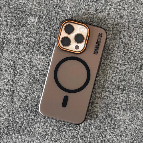 个性潮牌Magsafe冰雾磁吸适用苹果16e手机壳PC亚克力15promax硬肤感iPhone14/13mini情侣12网红Xr无感套8撞色 - 图0