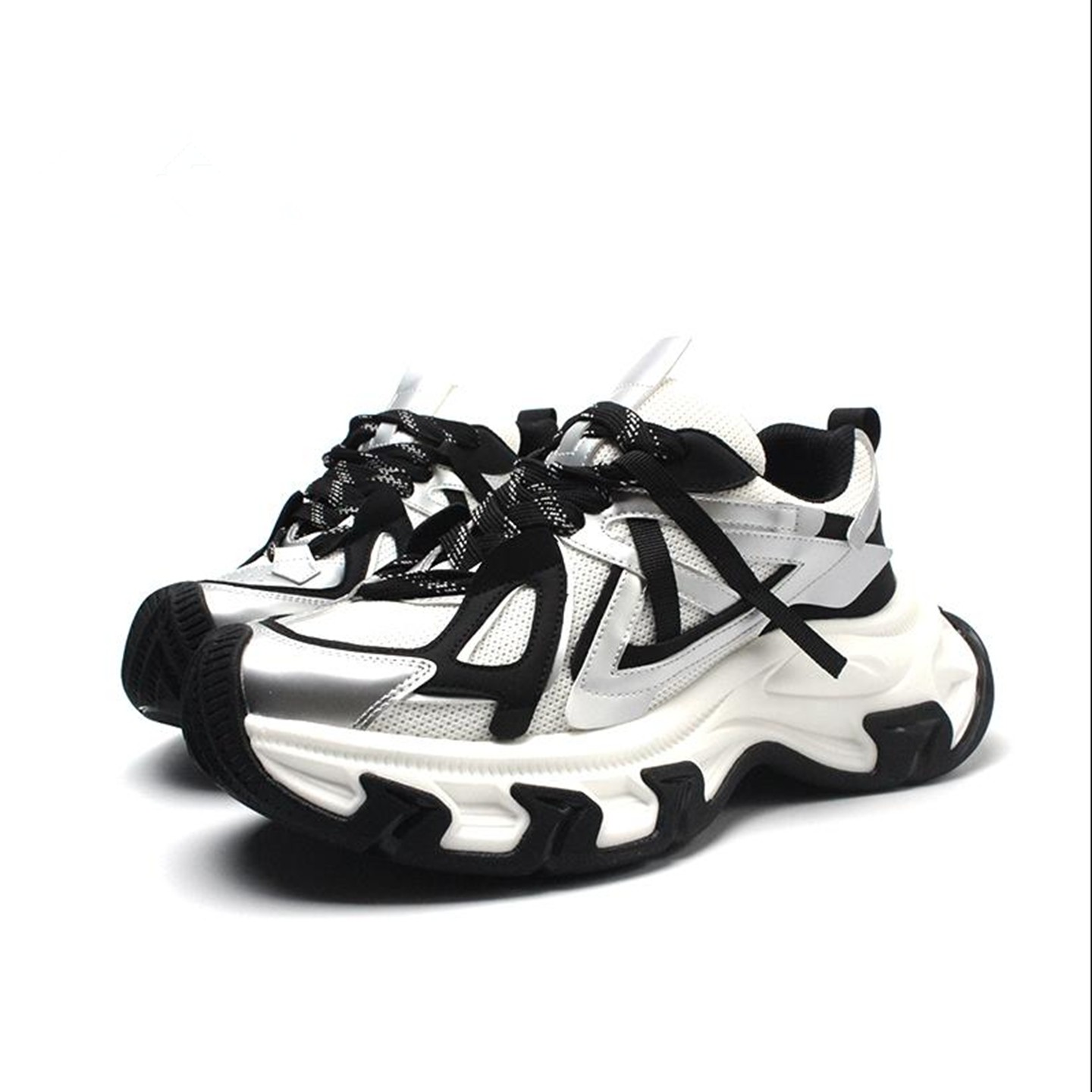 厚底增高网面老爹鞋男秋季透气小众复古擦色百搭运动休闲鞋子男潮,淘宝优惠券,粉丝福利购,淘宝优惠卷