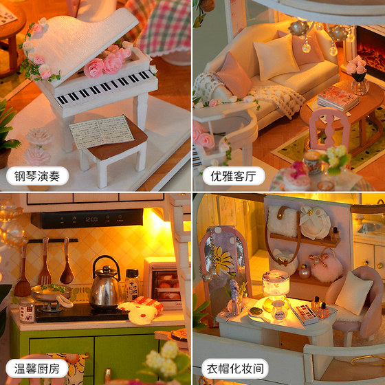 3D three-dimensional puzzle adult version diy handmade wooden