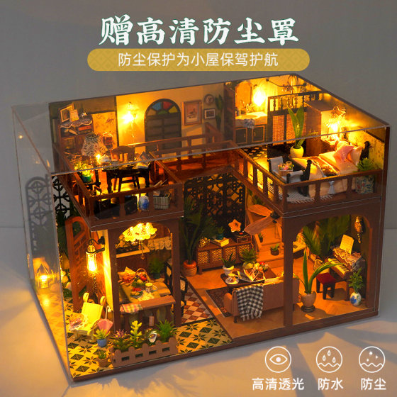 Birthday gift for girls handmade diy art house ornaments