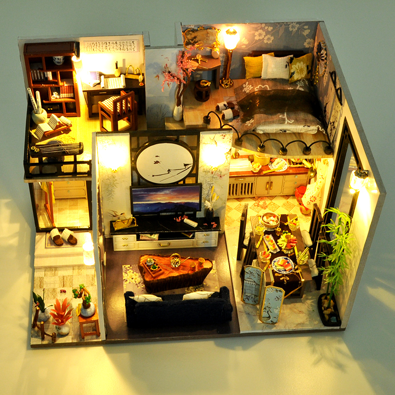 3d立体拼图女孩以上成人版古风木质积木模型玩具手工生日礼物女生-图2