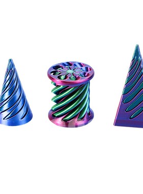 厂家直供亚马逊爆款推推乐立体螺旋解压神器3d打印推推乐现货