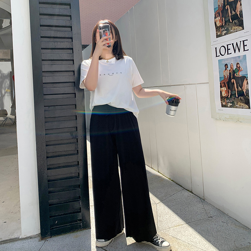 【125斤唐不灵bling】大码2020阔腿裤 唐不灵Bling微胖定制大码女装