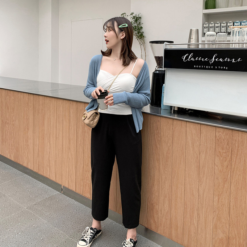 【125斤唐不灵bling】松紧腰夏萝卜裤 唐不灵Bling微胖定制大码女装