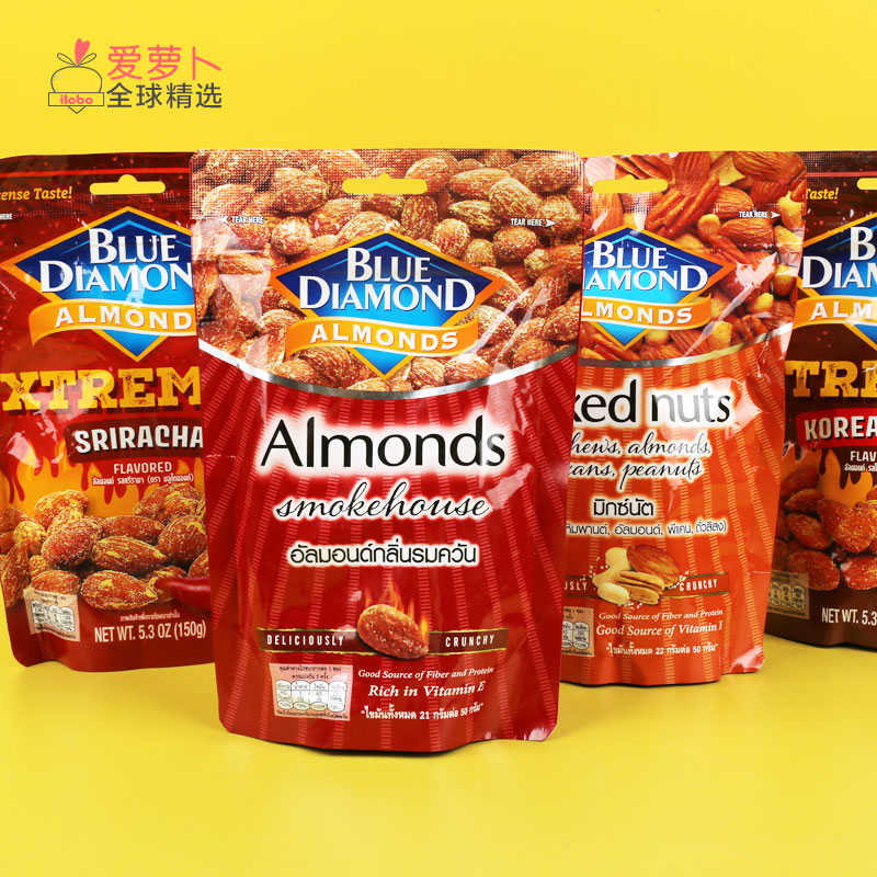 Blue Diamond 蓝钻 Mixed Nuts almonds混合坚果杏仁 腰果零食 - 图2