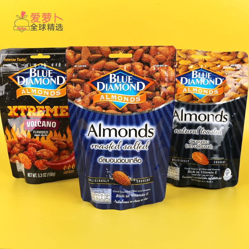 Blue Diamond 蓝钻 Mixed Nuts almonds混合坚果杏仁 腰果零食 - 图3