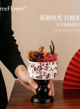 中古风香薰扩香石礼盒家居摆件