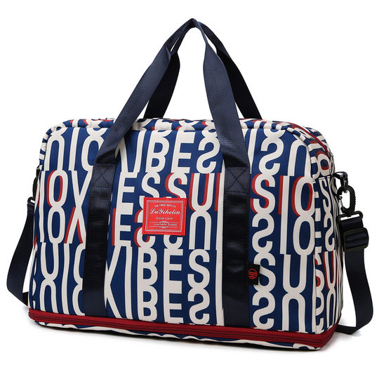 Bolsa de viaje colorida de gran capacidad que se puede utilizar como maleta con ruedas