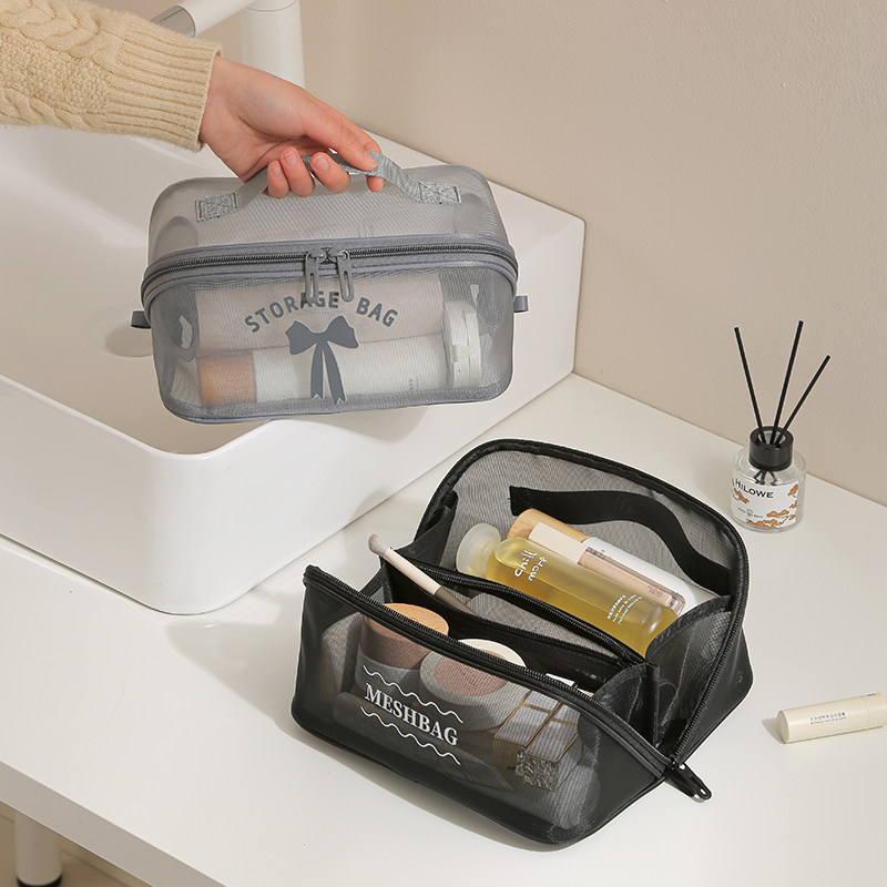 网纱枕头包分装收纳包女手提小包零钱充电器整理袋可视透气分层款,淘宝优惠券,粉丝福利购,淘宝优惠卷