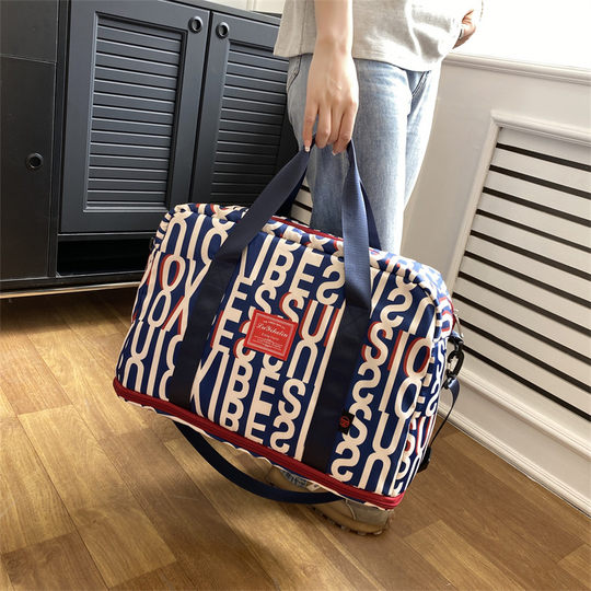 Bolsa de viaje colorida de gran capacidad que se puede utilizar como maleta con ruedas