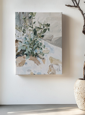 Jellypaint简约现代植物肌理油画