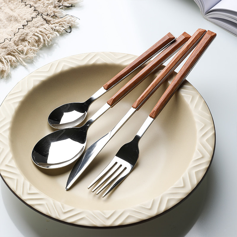 tinyhome304不锈钢牛排餐具刀叉勺ins风西餐具套装全套家用五件套,淘宝优惠券,粉丝福利购,淘宝优惠卷