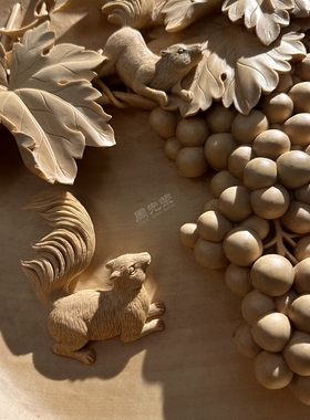 周先荣椴木新中式摆件吉祥寓意