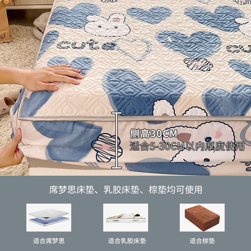 a类抗菌单件夹棉加厚全包床垫床笠 伊诺恩床笠