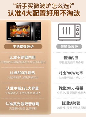 格兰仕微波炉家用23升微烤一体机