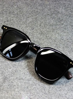 新品日潮vintage文艺复古偏光太阳眼镜蓝光男女木纹腿紫外线墨镜