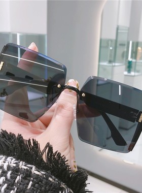 茶色墨镜女新款网红太阳眼镜高级感ins开车专用大脸显瘦潮时尚