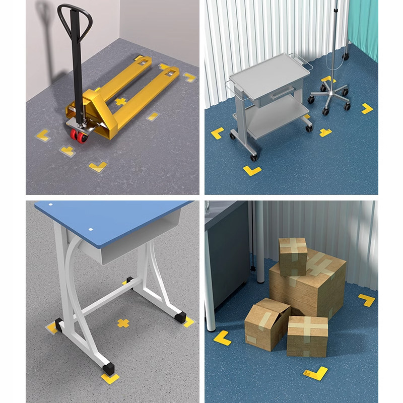 加强版四角定位贴办公室桌面物品位置定位标识定置标签车间厂房5S6s管理直角贴学校T型十型地面标示贴条定制,淘宝优惠券,粉丝福利购,淘宝优惠卷