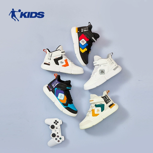 Детская высокая белая обувь, весенние кроссовки для мальчиков, спортивная обувь, подходит для подростков