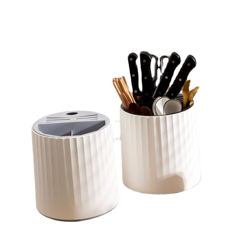 Z Rotating Knife Rack Knife Storage Rack Kitchen Chopstick Tube Kitchen Knife Chopstick Cage Integrated Storage Box
