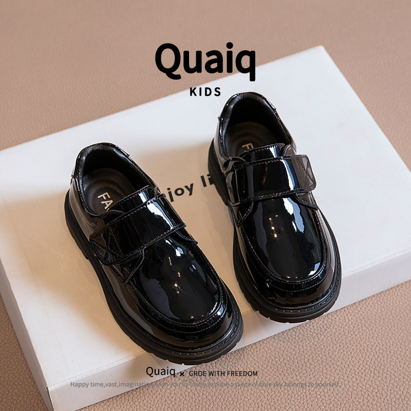 男童皮鞋黑色春秋新款儿童演出学生童鞋真皮软底男孩中大童鞋英伦,淘宝优惠券,粉丝福利购,淘宝优惠卷