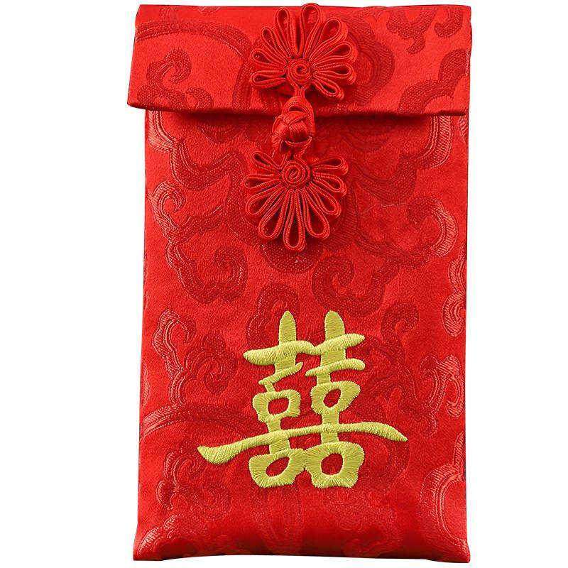 结婚红封包高级新人红包袋新婚中国风见面礼万元大2021新款改口布 - 图0