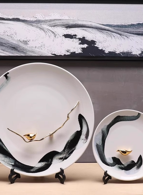 新中式创意茶室氛围布置摆件