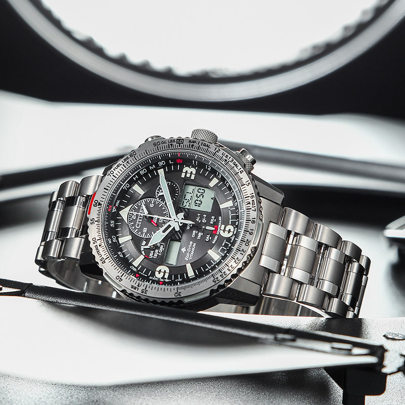 citizen日本黑天使光动能电波男士 时友海外日韩腕表