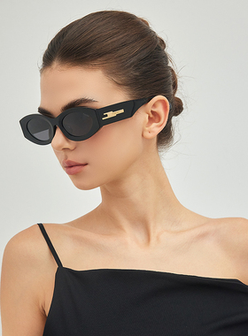 宝丽来偏光墨镜2025年新款时尚复古不规则女款太阳镜防紫外线0105