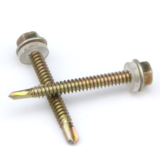 External hexagonal drill tail self-tapping screw
