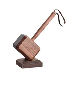 雷神之锤开瓶器个性家用啤酒起子木质磁吸创意家居摆件锤子启瓶器