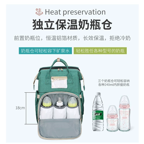 Складная кроватка для матери и ребенка, вместительная и большая кровать, универсальный рюкзак для выхода на улицу, надевается на плечо