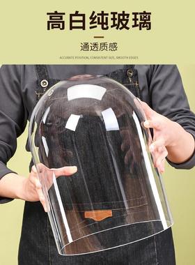 大号透明玻璃罩高档工艺礼品摆饰陈列摆件佛像珠宝展示罩蛋糕模型