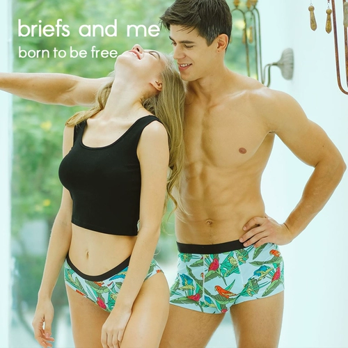 briefs and me Нижнее белье для влюбленных, штаны, милые шорты подходит для мужчин и женщин