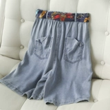 Дышащие джинсовые шорты, тонкие штаны для отдыха, по фигуре, свободный крой, подходит для подростков, высокая талия