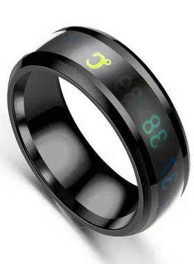 感温戒指自动体温变色生日礼物